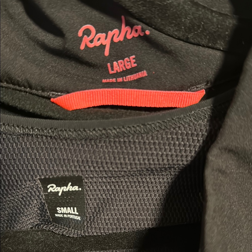 Rapha Black small Cycling Suit and Rapha large jacket with Pink Details - Picture 2 of 6